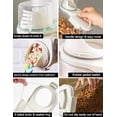 thumbnail image 4 of Recipientes herméticos para cereales de 1,6 litros con taza medidora, 2 unidades, 4 of 6