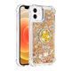 thumbnail image 2 of Funda para iPhone 12 Mini con Brillo Líquido Flotante, Purpurina, Parachoques y Anillo Giratorio Soporte, 2 of 5