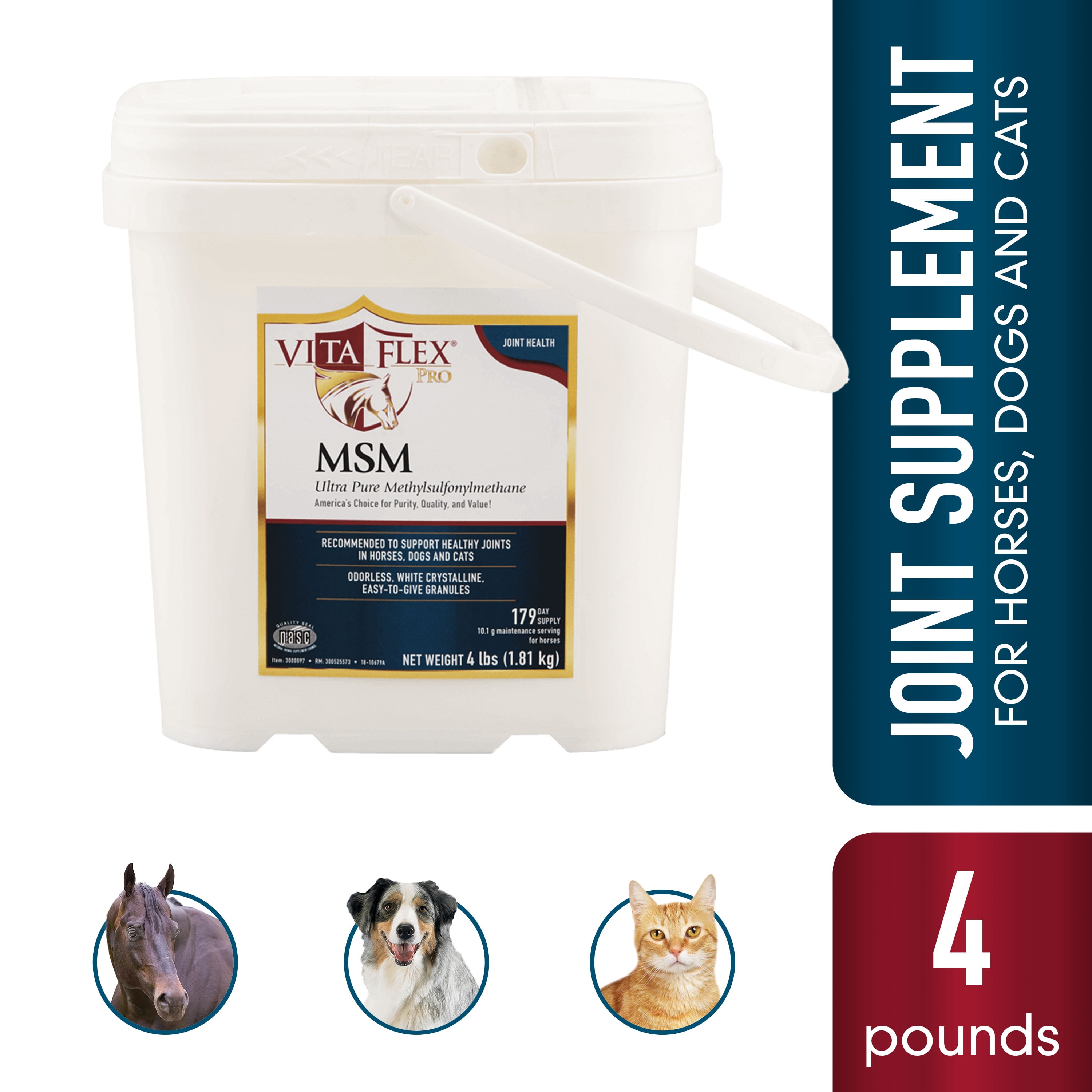 Vita Flex Pro MSM Quality Joint Supplement for Horses, Dogs and Cats