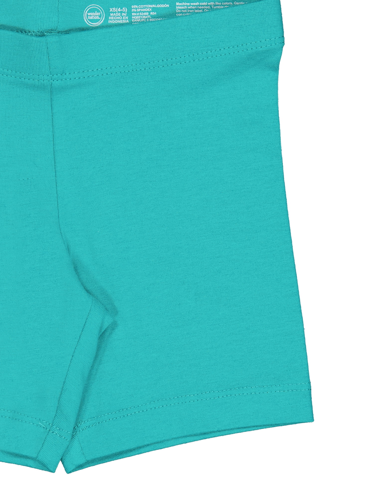 Wonder Nation Girls Bike Short, 2-Pack, Sizes 4-18 & Plus