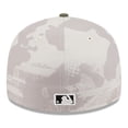 thumbnail image 4 of Men's New Era Light Beige/Olive New York Mets 2025 Armed Forces Day Low Profile 59FIFTY Fitted Hat, 4 of 5