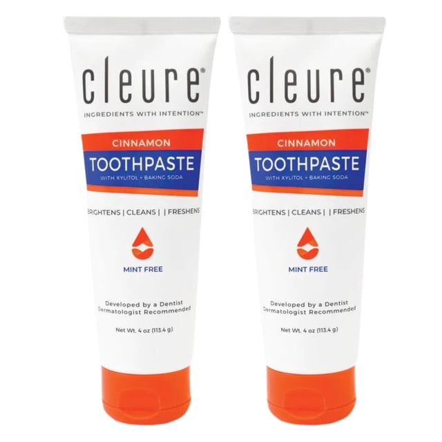 Pasta de dientes Cleure Cinnamon sin flúor sin SLS con xilitol 120 ml