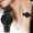 A, variant on Hearth & Gear Casual Ladies' Fashionable Watch With Dial Stainless Steel Bottom Cover Silicone Strap Watch Couples Bracelets That Light up for Senior Womens Watch with Secondhand Wristwatch Mens