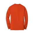 thumbnail image 6 of Gildan Classic Fit Men Long Sleeve T-Shirt, DryBlend Crewneck Tee, Orange, XL, 6 of 6