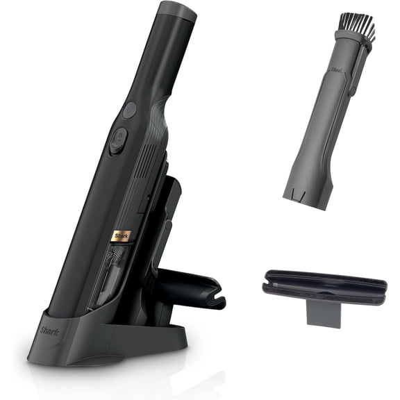 Shark WANDVAC Cordless Hand Vac, Lightweight, Versatile and Portable at 1.4 lbs., Powerful Suction for Pet Hair, Charging Dock, One-Touch Empty for Car & Home, Duster Crevice Tool, Black