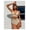 Off-White, variant on Fashionable and sexy pearl shell pattern bikini set for soaking in hot springs, relaxing vacation, beach two-piece set for women