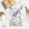 thumbnail image 4 of 10Pcs Coloring Greeting Cards Painting Greeting Card Kit Coloring Cards Coloring Greeting and Thank You Note Cards 10 Cards with 5 Colors 10Pcs Envelopes Included (8x6 Inch) Mixed Color, 4 of 9