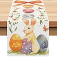 thumbnail image 3 of Easter Bunny Decor Easter Table Flag Linen Easter Pattern Home Dining Table Cloth Holiday Party Decoration Tablecloth Tea Flag on Clearance, 3 of 9