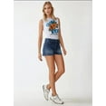 thumbnail image 4 of High Waist Destroyed Denim Shorts, 4 of 7