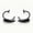 Black, variant on 2Pcs Vampire Fang Lip Cuff, Non-Piercing Stainless Steel Fake Lip Ring, Gothic Punk Sharp Teeth Body Jewelry for Women Cosplay Party
