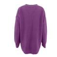 thumbnail image 4 of Womens V Neck Oversized Fall Sweater Sexy Long Sleeve Knit Pullover Top, 4 of 6