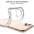 thumbnail image 3 of Phone Case for iPhone 11 Pro 5.8 inch (2019), Clear Reinforced Corners TPU Bumper, Thin Soft & HD Clear Anti-Scratch Shockproof & Dropproof Protective Cover for iPhone 11 Pro, 3 of 8