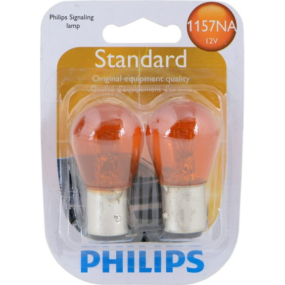 Philips Standard Miniature 1157Na, Amber, Twist Type, Always Change In Pairs!