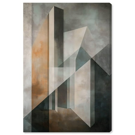 Spatial Geometry Canvas Modern Geometric Art by Art Remedy Gallery Wrapped 36 x 54