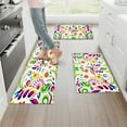 thumbnail image 3 of YIMEIS Colorful Flower and Colorful Bird Machine Washable Non-Slip Rubberback Indoor Runner Rug/Area Rug for Kitchen, Hallway, Kitchen, Entryway, Bathroom, 2 Piece Set - 16''*24''/47''*18'', 3 of 10