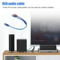 thumbnail image 4 of 2 Pcs RCA Y Splitter Cable, DISEN RCA Y Adapter Connector 1 Female to 2 Male, RCA Speaker Splitter Shielding Cable Adapter, Blue, 4 of 8