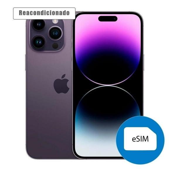 iPhone 14 Pro Max Apple 1TB eSIM Morado Reacondicionado