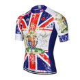 thumbnail image 3 of Maillot de ciclismo Maillots de ciclismo para hombre Manga corta Pro Team Road Mountain MTB Maillot Ciclismo Racing Top Camisetas Camisa Azul EE. UU. Reino Unido, 3 of 5