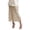 Beige, variant on Women's Sequin Midi Skirts Sheer Fringe Glitter Sparkly Party Club Cover up Pencil Skirts Stretch Lightweight Elegant Low Split Design Spring Skirt XS