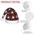 thumbnail image 4 of Fuzoiu Red Hot Chili 1 Print Santa Hat Christmas Hat for kids,Santa Hats with Pompom, Unisex Xmas Holiday Hat for Christmas New Year Festive Party Supplies, 4 of 6