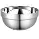 thumbnail image 2 of Big Stainless Steel Bowl Kitchen Noodle Bowl Daily Use Silver 12X12X6CM Food Serving 2Pack, 2 of 5