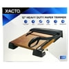 X-ACTO Heavy Duty Paper Trimmer, 12" Guillotine Paper Cutter with Wooden base