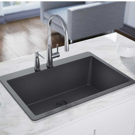 Elkay Quartz Luxe 33 L X 21 W Top Mount Kitchen Sink