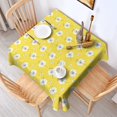 thumbnail image 2 of Pioneer Flower Floral Print Pattern Square Tablecloth, Waterproof Wipeable Spillproof Washable Table Cover for Home Kitchen Party and Daily Decor 60"x60", 2 of 6