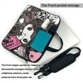 thumbnail image 3 of Kuromi and My Melody Laptop Bag, 14 inch Computer Bag Messenger Shoulder Bag Carrying Case for Laptop or Tablet, 3 of 8