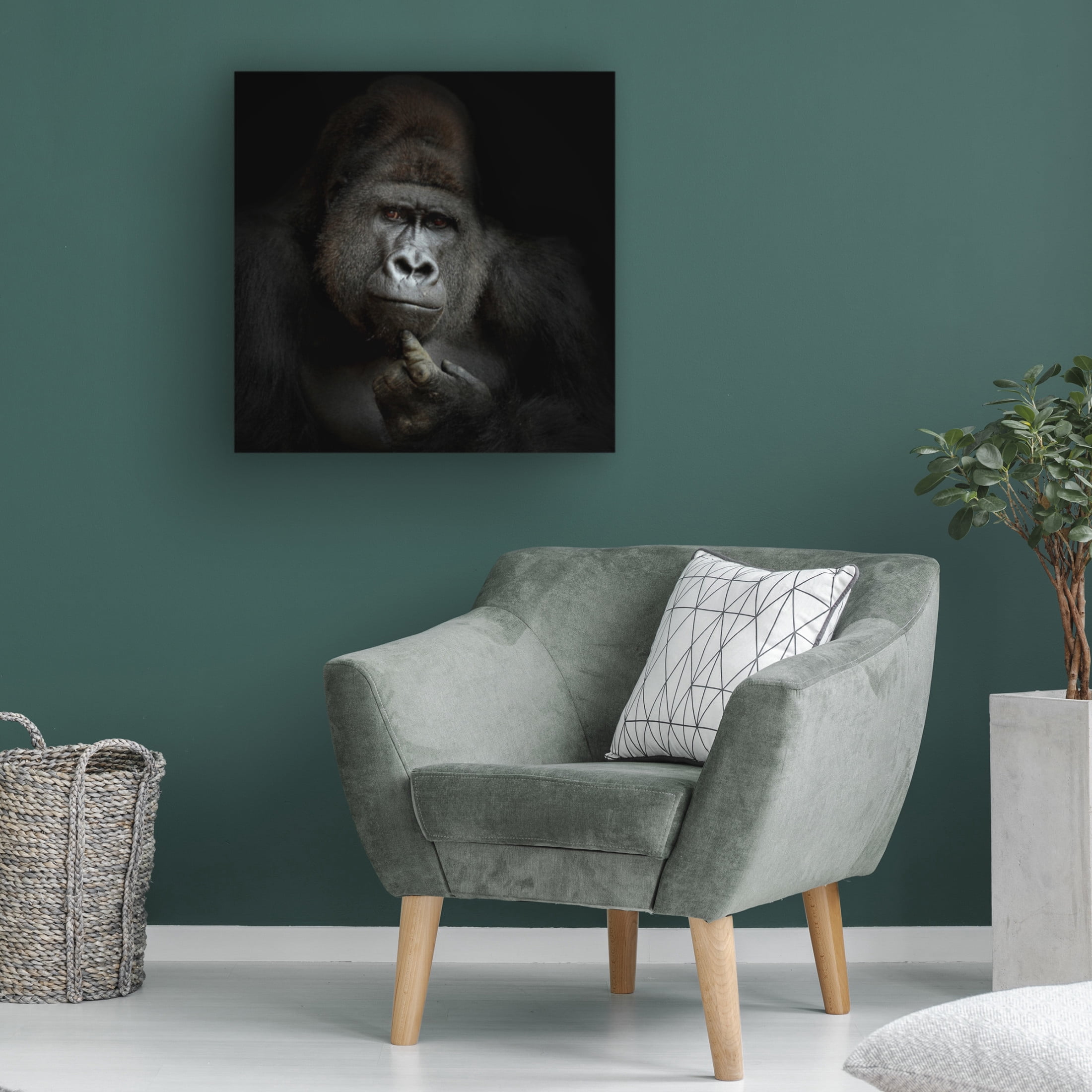 Antje Wenner Braun 'Ego Cogito Ergo Sum' Canvas Art - 35 x 35 Inches