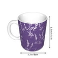thumbnail image 2 of Yiaed Lavender Flowers Print Ceramics Coffee,Large Handle Design,Extra Large Tea and Coffee Cup for Office and Home Mugs, 2 of 6