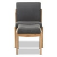 thumbnail image 5 of Baxton Studio Wera Mid-Century Retro Modern Dark Grey Fabric Slipper Lounge Chair and Ottoman Set-Color:Grey,Finish:Light Wood,Material:Particle Board/MDF,Quantity:1,Style:Mid-Century, 5 of 9