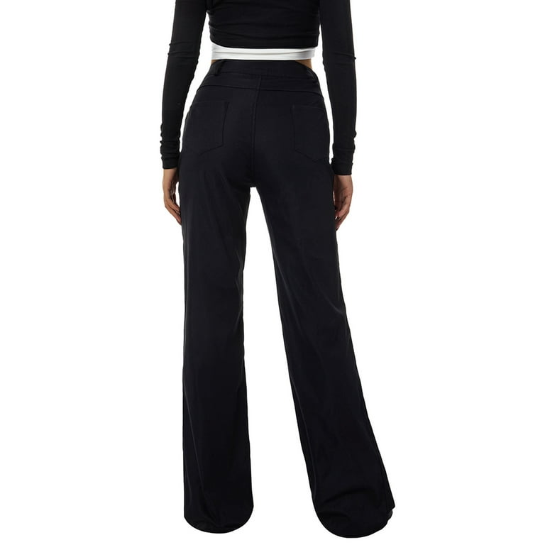 Black cargo pants womens cheap walmart