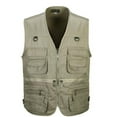 thumbnail image 1 of Gilet de Pêche pour Hommes Photographie Gilet de Chasse Veste Zippée TG, 1 of 4