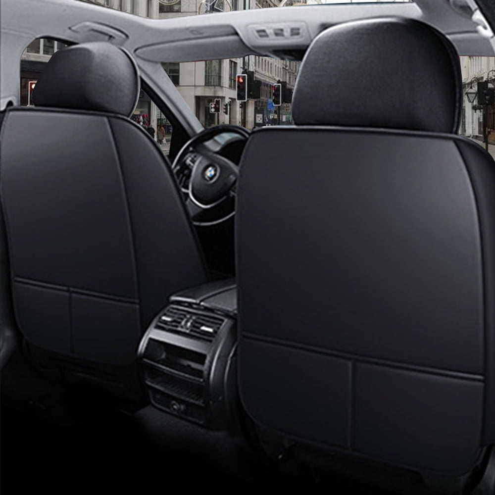 Aotiyer Black, Faux Leather, Full Ser Seat Covers