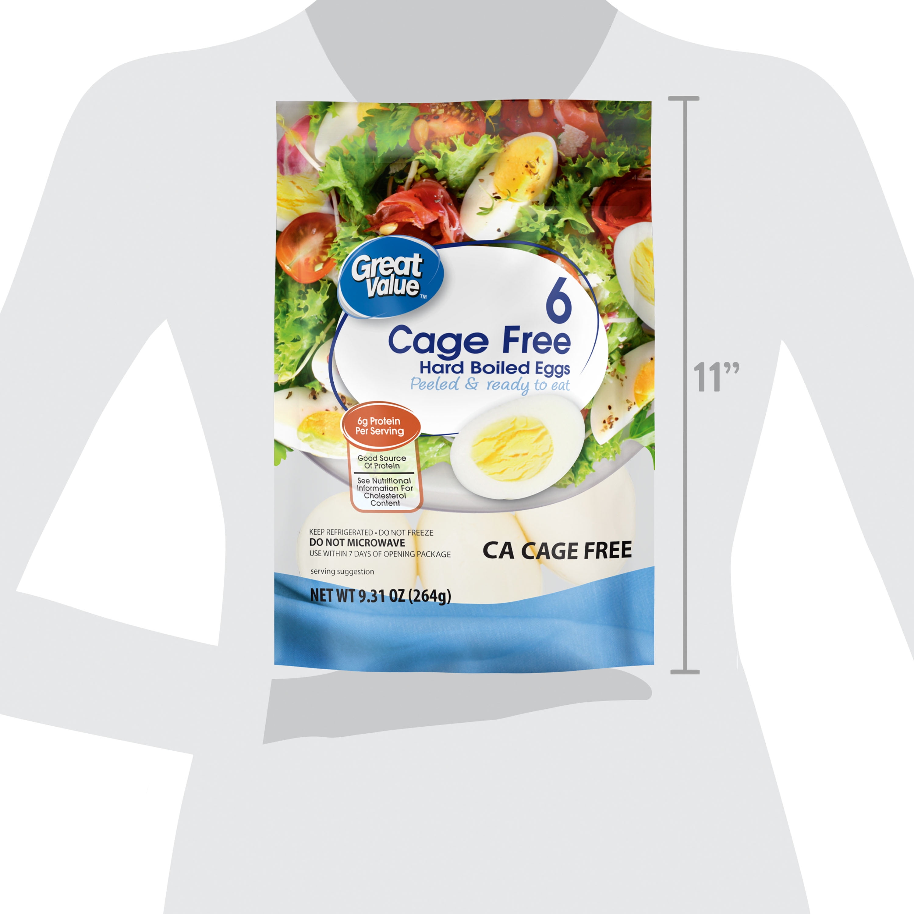 Abbotsford Farms® Cage Free Peeled Hard Boiled Eggs 12 ct Bag, Shop