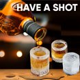 thumbnail image 4 of Bandeja de molde para cubitos de hielo de silicona con forma de 4 tazas, vaso para chupetes, Bar de verano, fiesta, whisky congelado, cerveza, cóctel, herramienta de cocina para beber en frío, 4 of 5