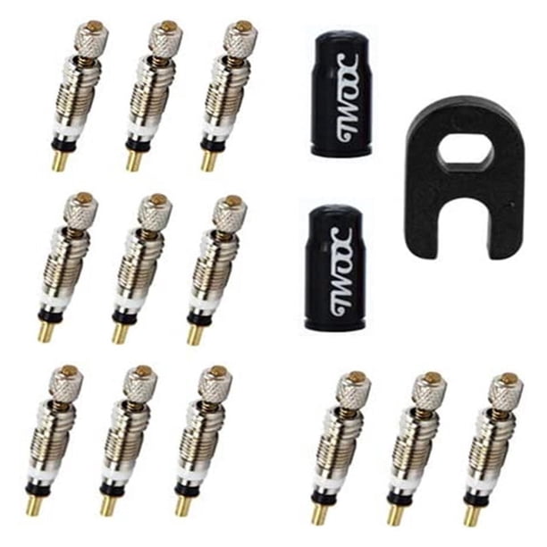 Kit De Núcleo De Válvula Presta, Adaptador De Núcleo De Válvula Francés Americano, Tapa De Válvula, Accesorios De Bomba De Bicicleta Sweethay OD014958-02