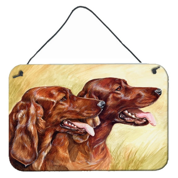 Carolines Treasures CDCO0225DS812 Irish Setters Wall or Door Hanging Prints 8x12 multicolor