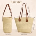 thumbnail image 2 of DAKIMOE Straw Beach Bag For Women Summer Boho Tote Bag Handbags Large Shoulder Purses Woven for Vacation, 2 of 7