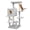 Light Gray, variant on Sturdy 40-inch Cat Tree Tower with Cat Cave & Ramp Steps - Multi-Level Play & Sleep Center for Large Indoor Cats, Beige