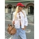 thumbnail image 4 of Camisas holgadas Vintage con mangas abullonadas para mujer, blusas con botones y agradable arco a la moda para mujer, Tops con volantes, ropa elegante 2024, 4 of 5
