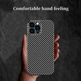 thumbnail image 5 of Personality Handsome Light Thin Carbon Fiber Pattern PC Phone case for iPhone 14 13 12 11 X XS XR Pro Max Plus Unique Comfortable Cool Shockproof Back Cover(Red Black,12 Pro max), 5 of 8