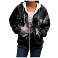 thumbnail image 6 of Gibobby Women's Full Zip Up Hoodie Hoodies for Women Plus for Womens Hoodie Full Zip Long Sleeve Lightweight Sweatshirts Pockets Jacket(S,Black), 6 of 7