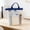 Blue_New#5168, variant on Clear PVC A4 Document Organizer with Zipper – Transparent File Bag with Handle for Students, School, Office and Travel Storage