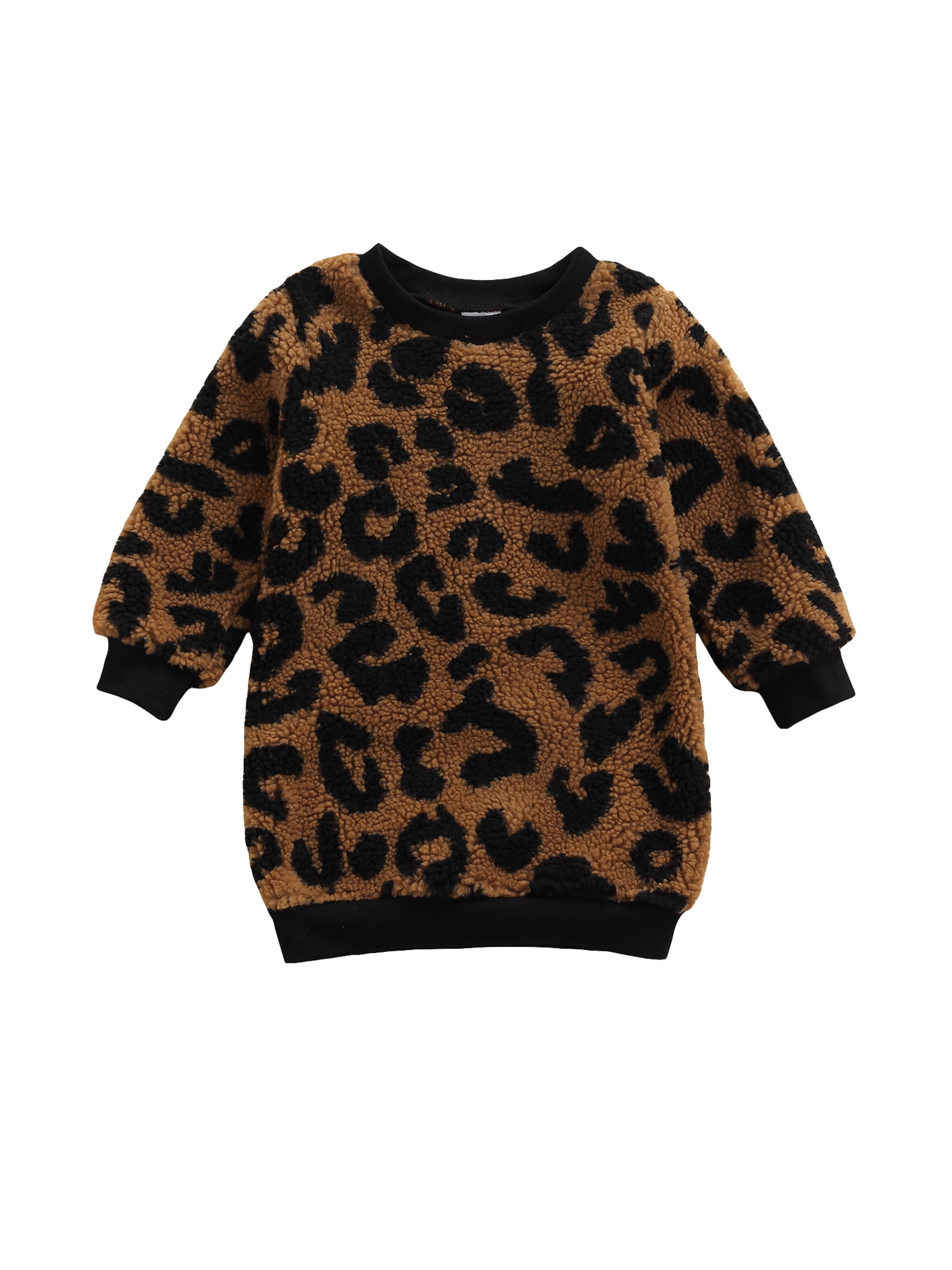 girls animal print jumper