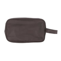 1 Pc Handheld Travel Cosmetic Bag for Business Travel Brown PU