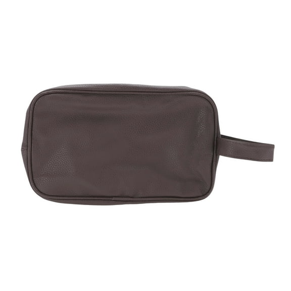 1 Pc Handheld Travel Cosmetic Bag for Business Travel Brown PU