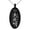 Black, variant on Stainless Steel Reiki Dai Ko Myo Master Engraved Small Oval Charm Pendant Necklace