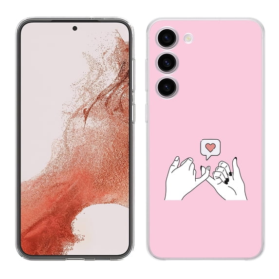 TalkingCase Slim Phone Case Compatible for Samsung Galaxy S23+ Plus 2023, Pinky Swear Love Print, Lightweight, Flexible, USA